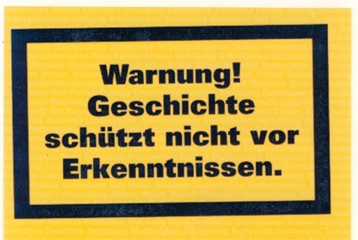 geschichte schild
